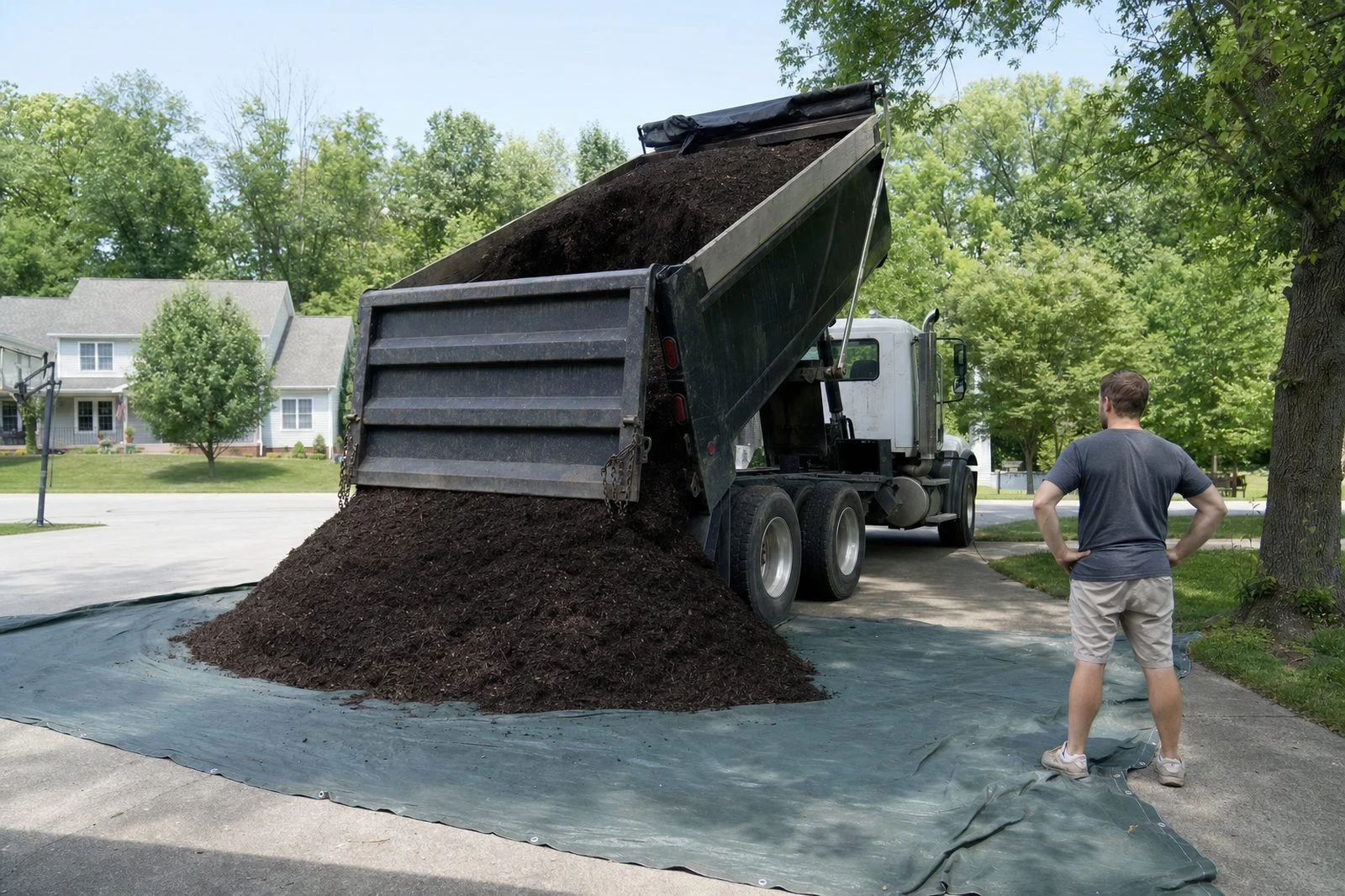 Landscape material delivery concept